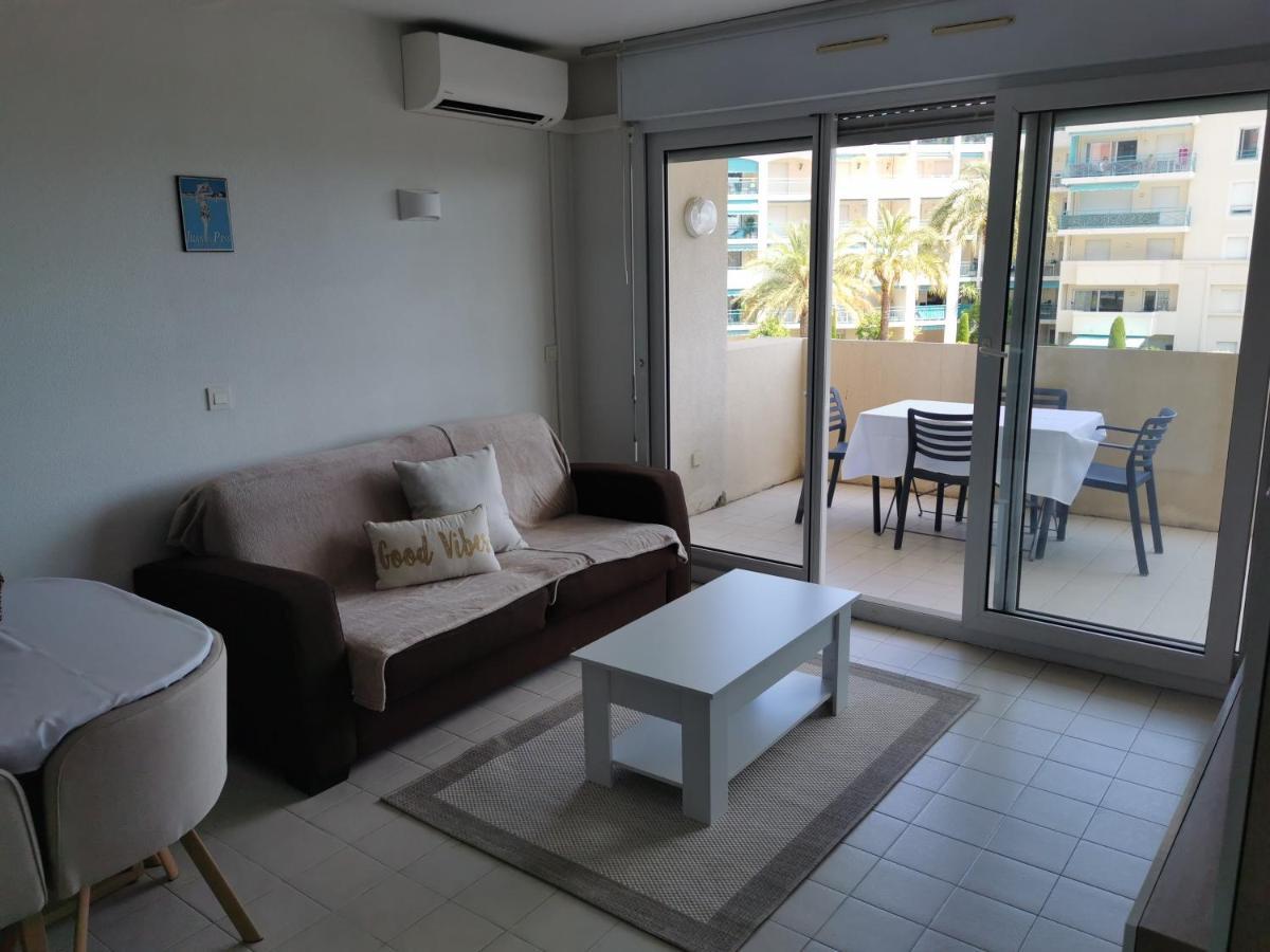 Antibes Les Pins 2 Pieces Vue Mer Piscine Parking公寓 外观 照片